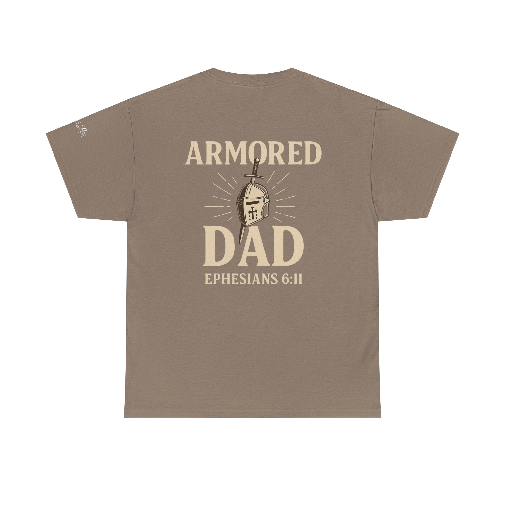 Personalized Armored Dad – Unisex Heavy Cotton Tee - Image 22