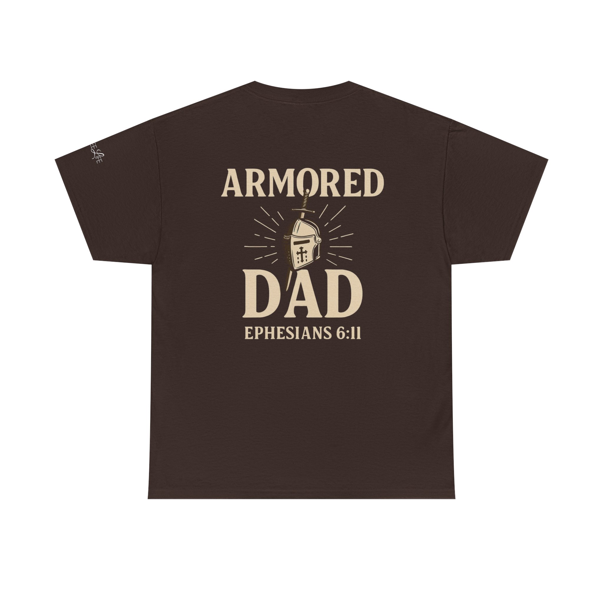 Personalized Armored Dad – Unisex Heavy Cotton Tee - Image 30