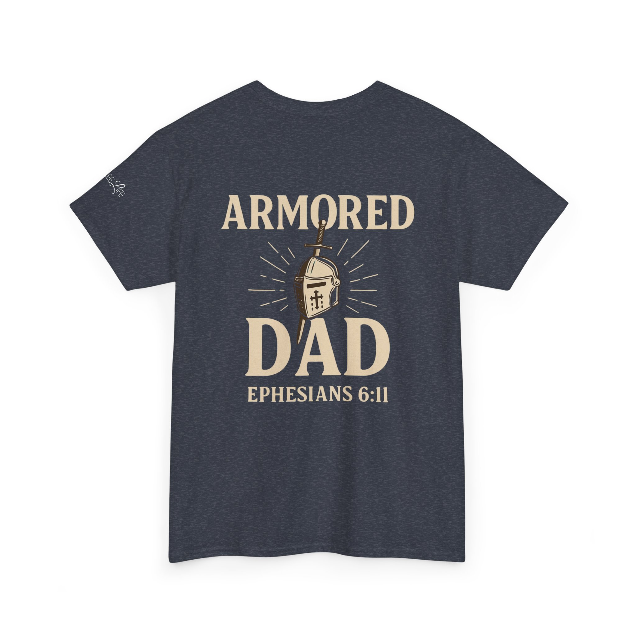 Personalized Armored Dad – Unisex Heavy Cotton Tee - Image 44