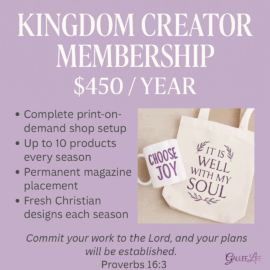 Kingdom Creator Membership Plan - Galilee Life