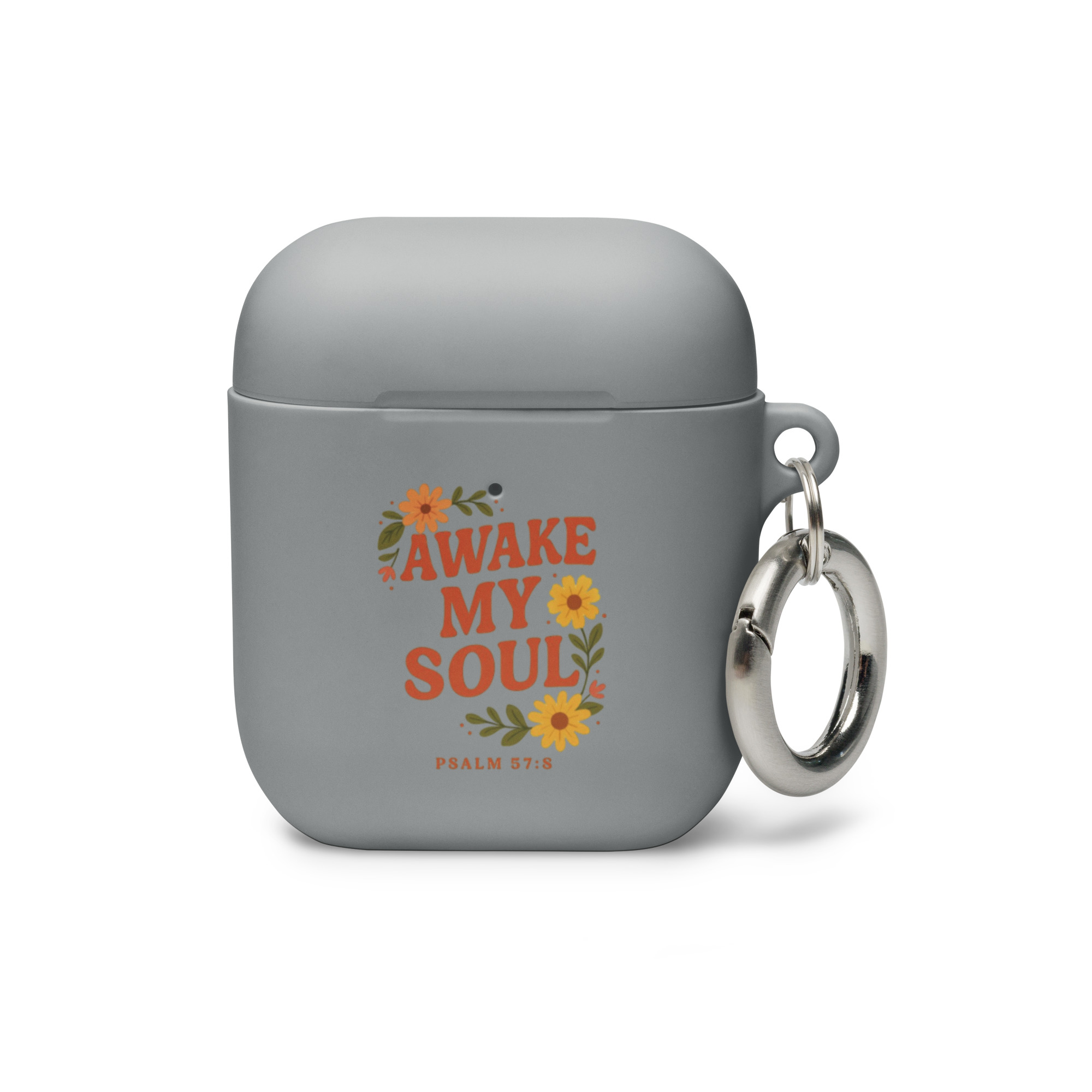 Awake My Soul – Rubber Case for AirPods® (Psalm 57:8) - Image 2