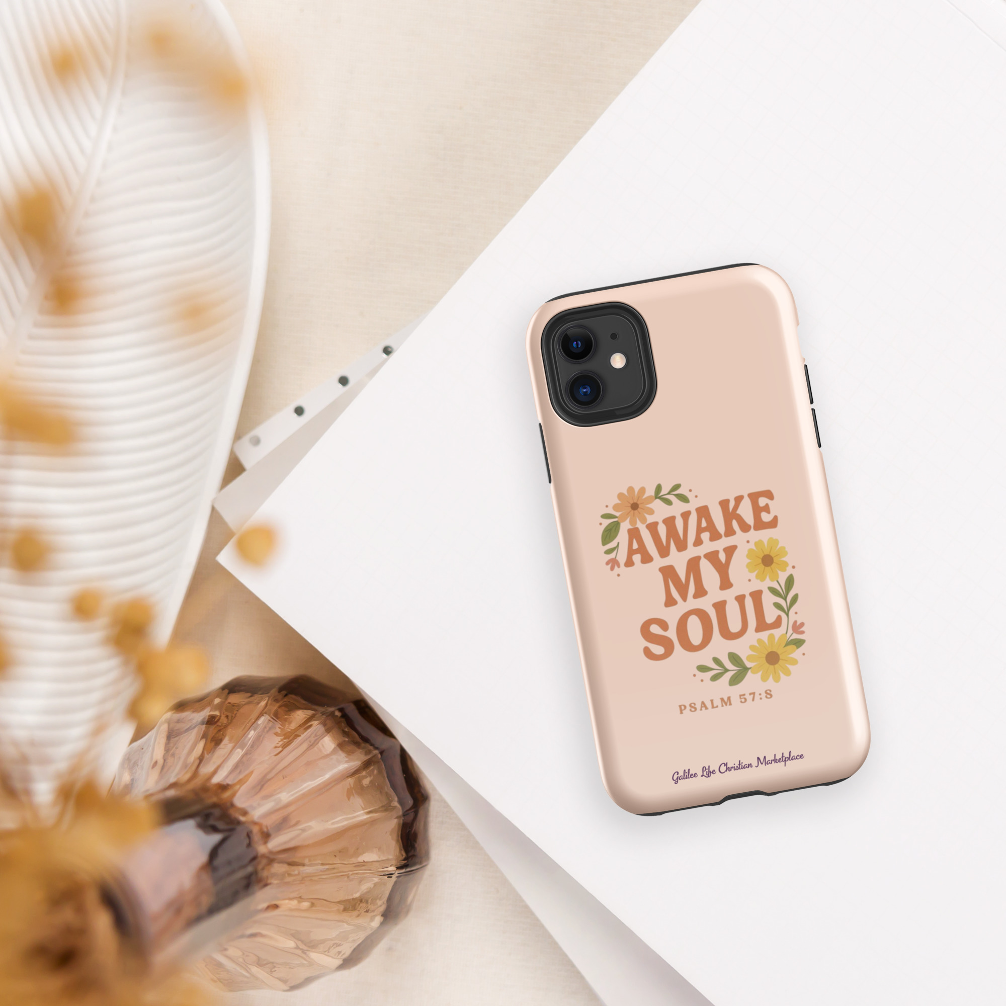 Awake My Soul – Tough Case for iPhone® (Psalm 57:8) - Image 2