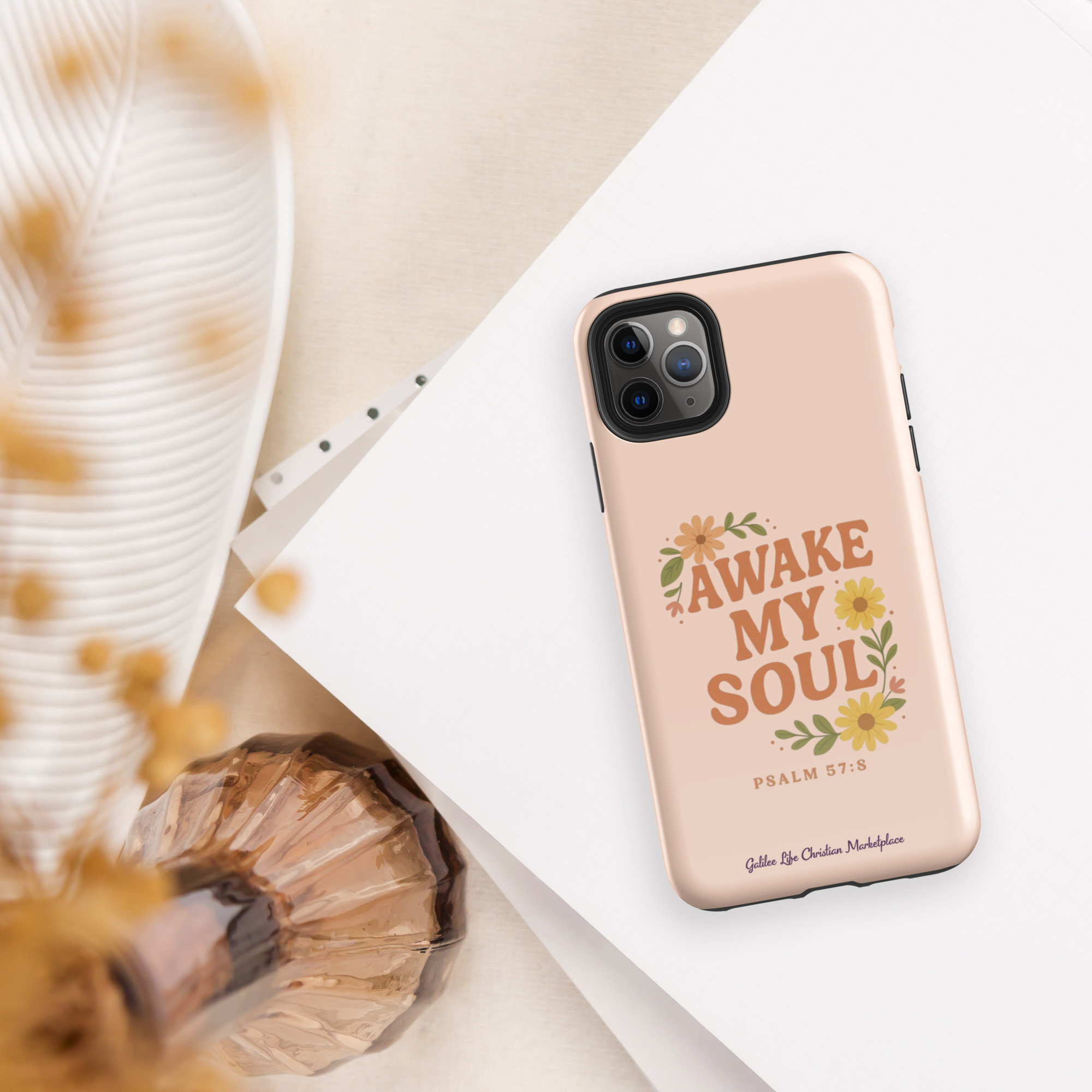 Awake My Soul – Tough Case for iPhone® (Psalm 57:8) - Image 4