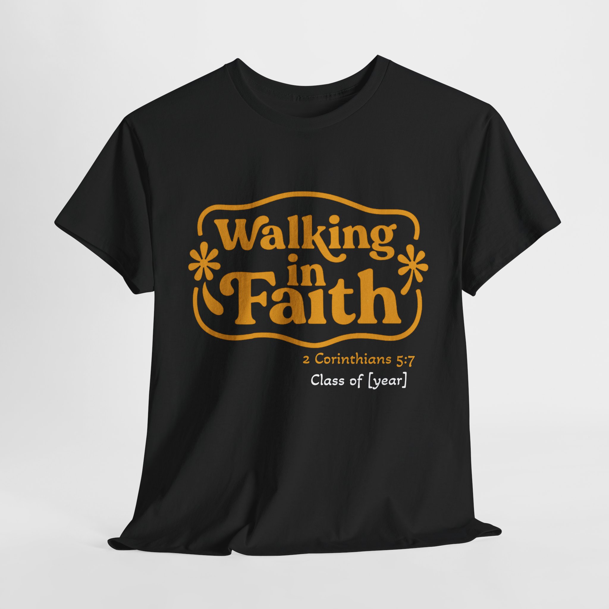 Personalized Walking in Faith Heavy Cotton Tee – 2 Corinthians 5:7 - Image 18