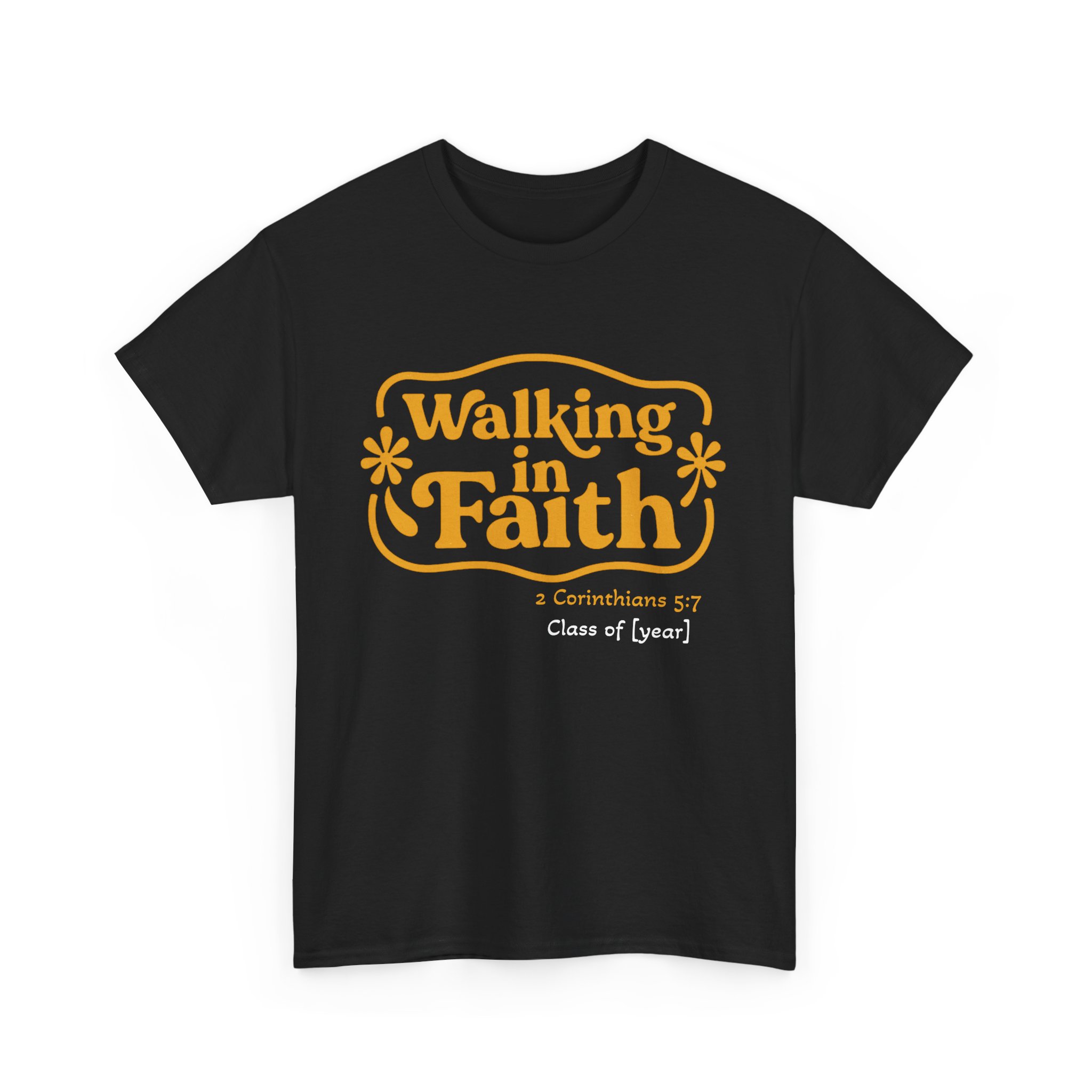 Personalized Walking in Faith Heavy Cotton Tee – 2 Corinthians 5:7 - Image 14