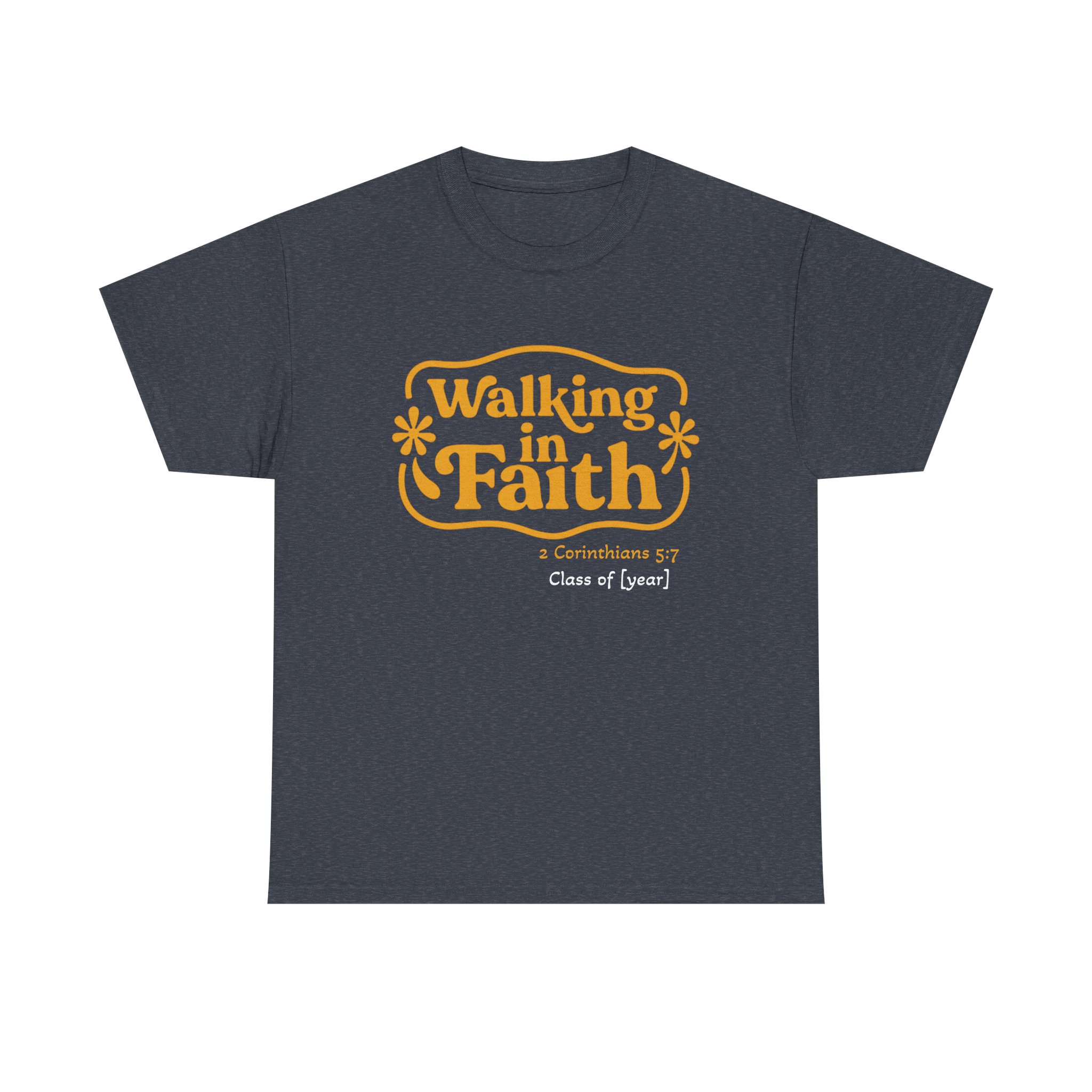 Personalized Walking in Faith Heavy Cotton Tee – 2 Corinthians 5:7 - Image 32