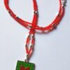 Love Stamp Beaded Necklace