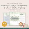 SHS Healing from Narcissistic & Toxic Relationships - A Biblical Study Guide (instant download)