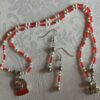Snow Globe Beaded Necklace Set
