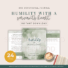 SHS Humility with a Servant's Heart - a 21-Day Devo Journal (Instant Download)