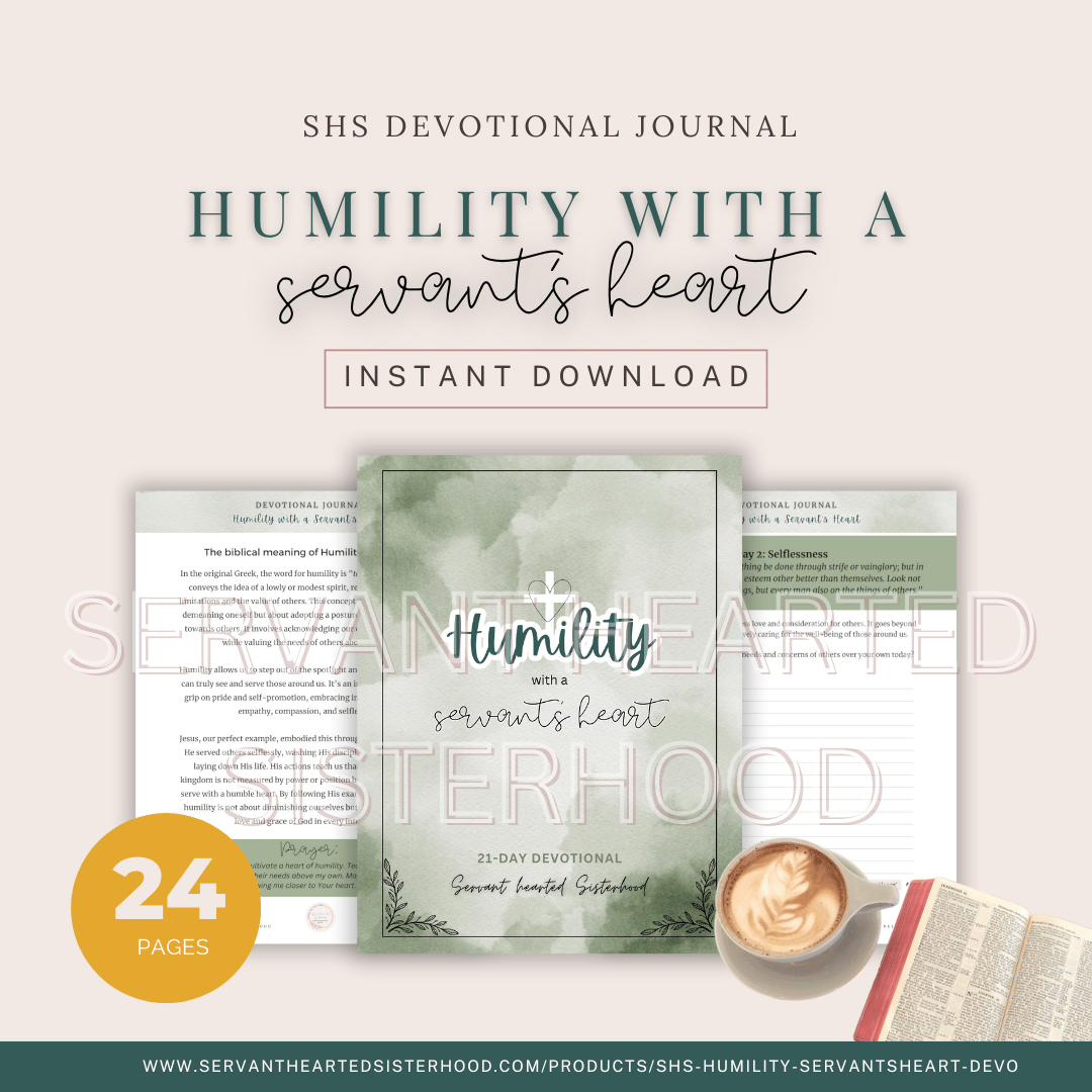 SHS Humility with a Servant's Heart - a 21-Day Devo Journal (Instant Download)
