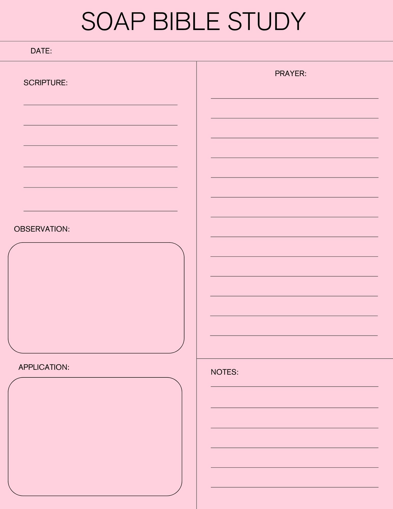 Digital Daily Journal & Bible Study – S.O.A.P. Method (Scripture, Observation, Application, Prayer) - Image 2