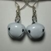 Jingle Bell White Earrings
