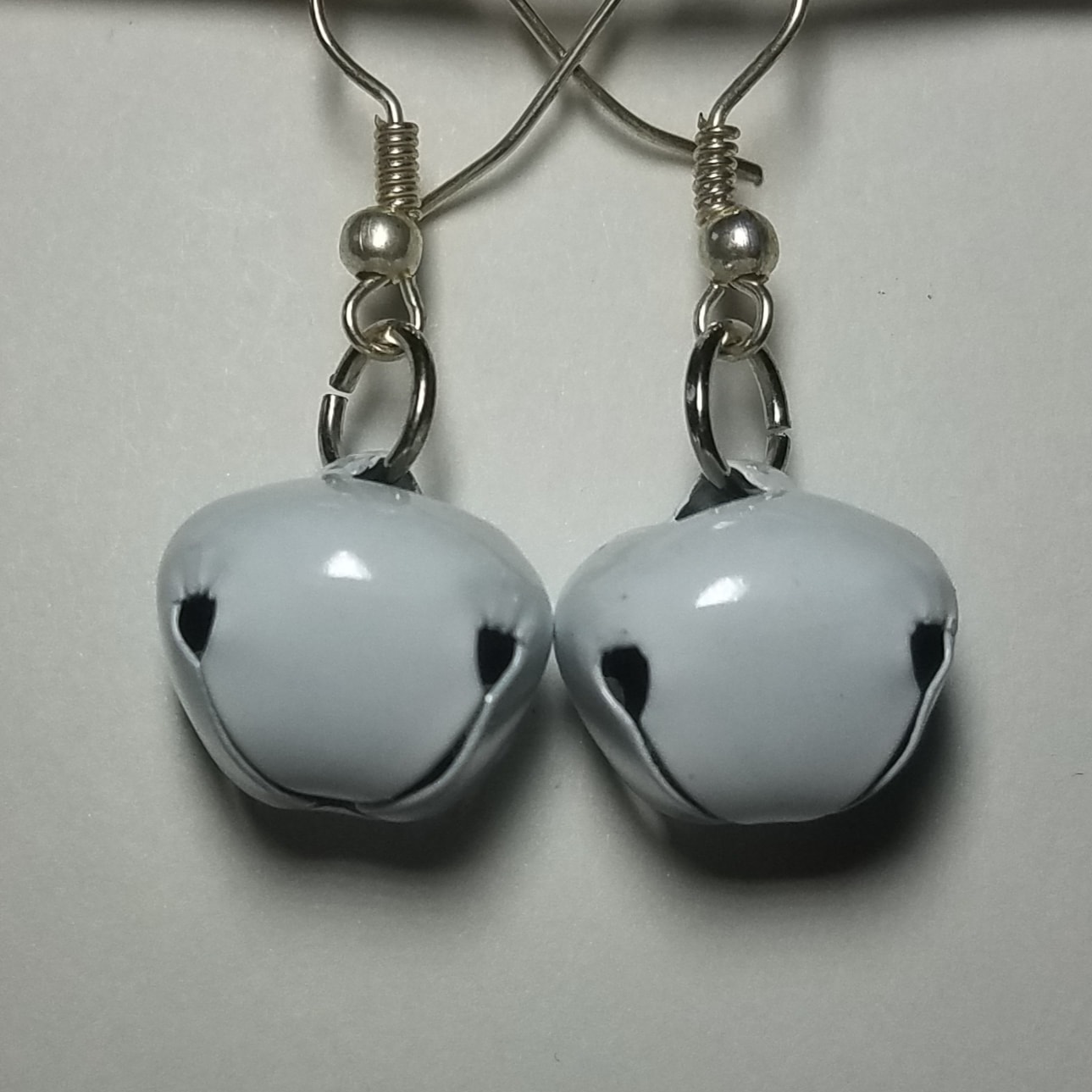 Jingle Bell White Earrings