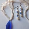 Blue Tear Strand Necklace Set