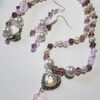 Crystal Heart Necklace Set