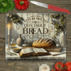 Give Us This Day Our Daily Bread Tempered Glass Cutting Board, Kitchen Decor, Serving Tray, Christian Charcuterie Board