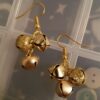Mini Jingle Bell Gold Trio A Earrings