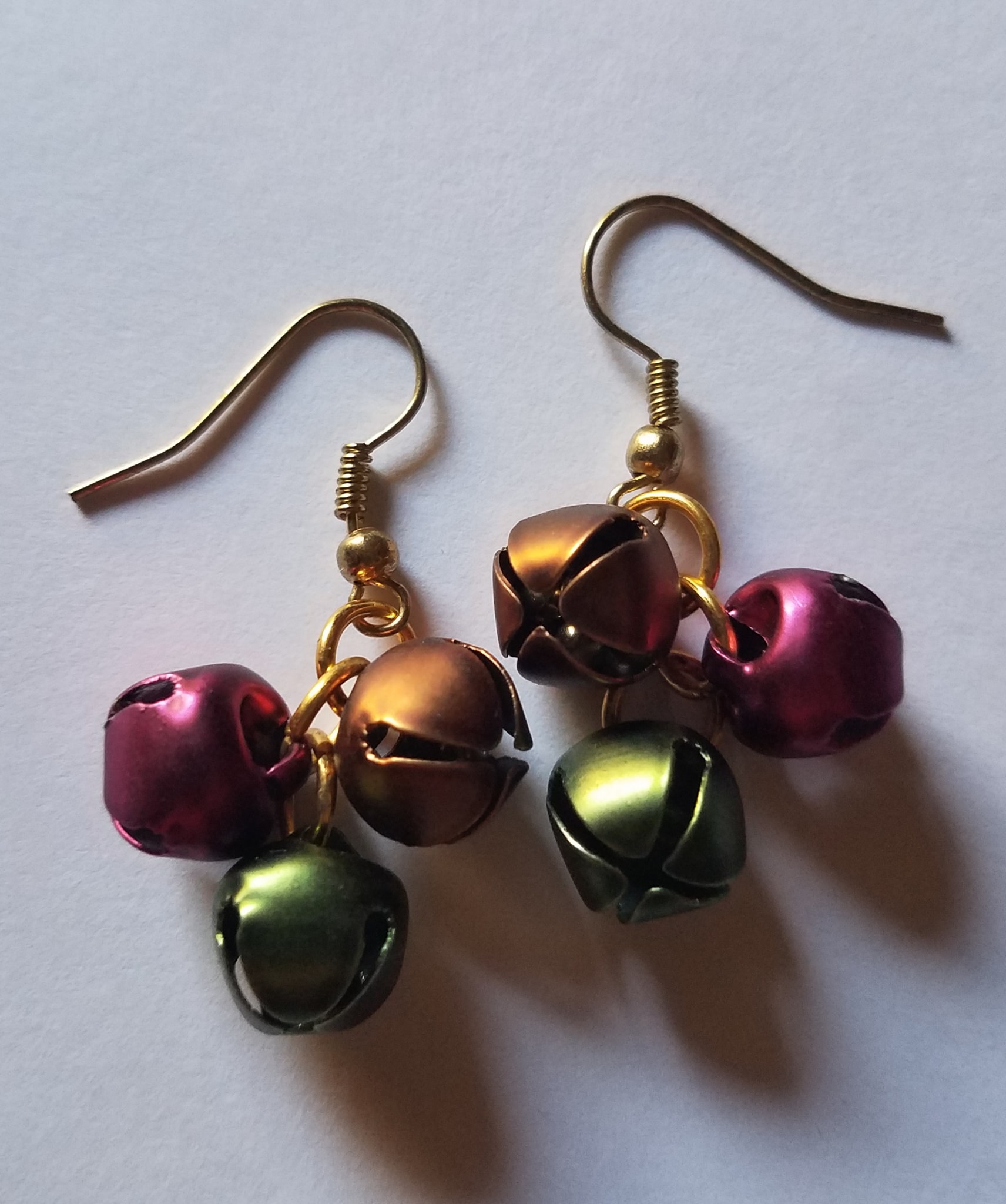 Mini Jingle Bell Warm Trio B Earrings