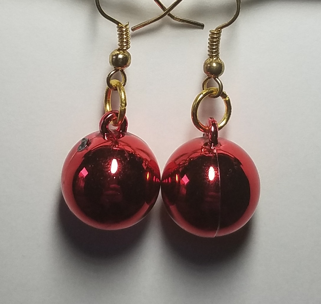 Shine Bulb Red Earrings