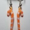 Candy Cane Orange Earrings