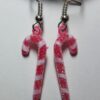 Candy Cane Red Earrings
