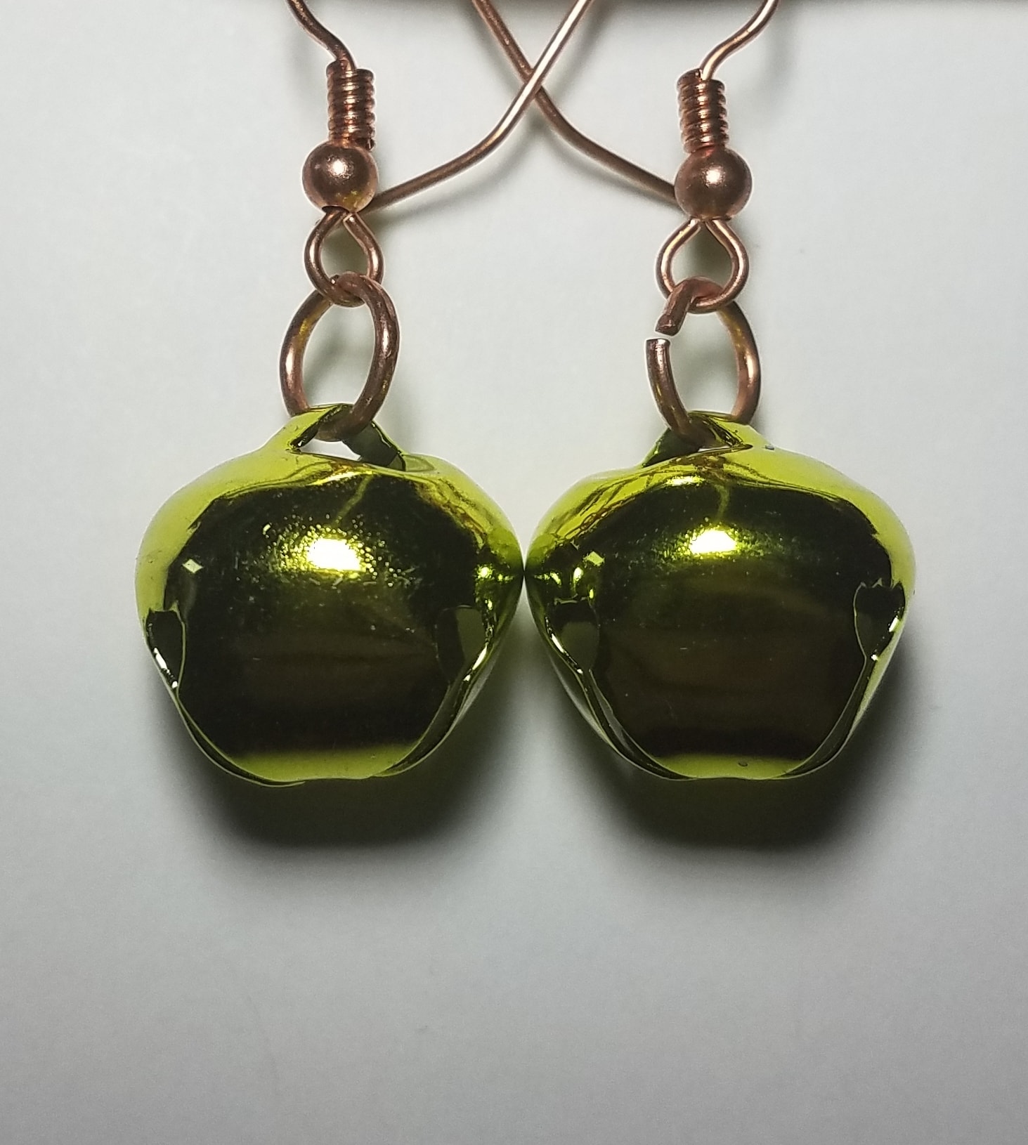 Jingle Bell Green B Earrings