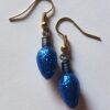 Mini Glitter Light Blue Earrings