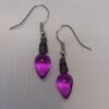 Mini Translucent Light Purple A Earrings