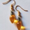 Mini Translucent Light Yellow B Earrings