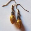 Mini Glitter Light Yellow Earrings