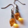 Mini Translucent Light Yellow A Earrings