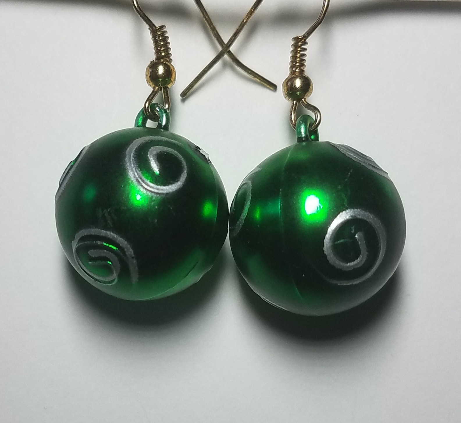 Ornament Green B Earrings