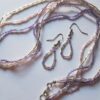 Purple Waves Strand Necklace Set