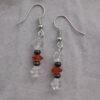 Crystal Orange Dangle Earrings