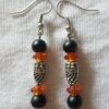 Hoots Black Dangle Earrings