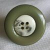 Olive & Ivory Button Ring