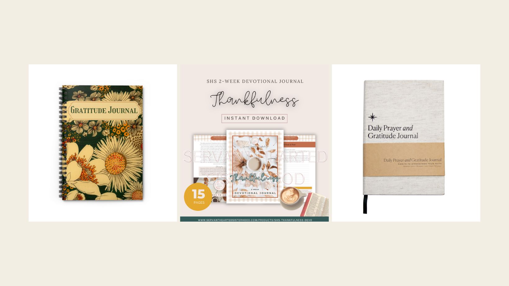 Fall Gratitude Journals and Devotionals
