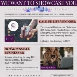 Vendor & Small Business Feature – Galilee Life Winter 2025 Magazine