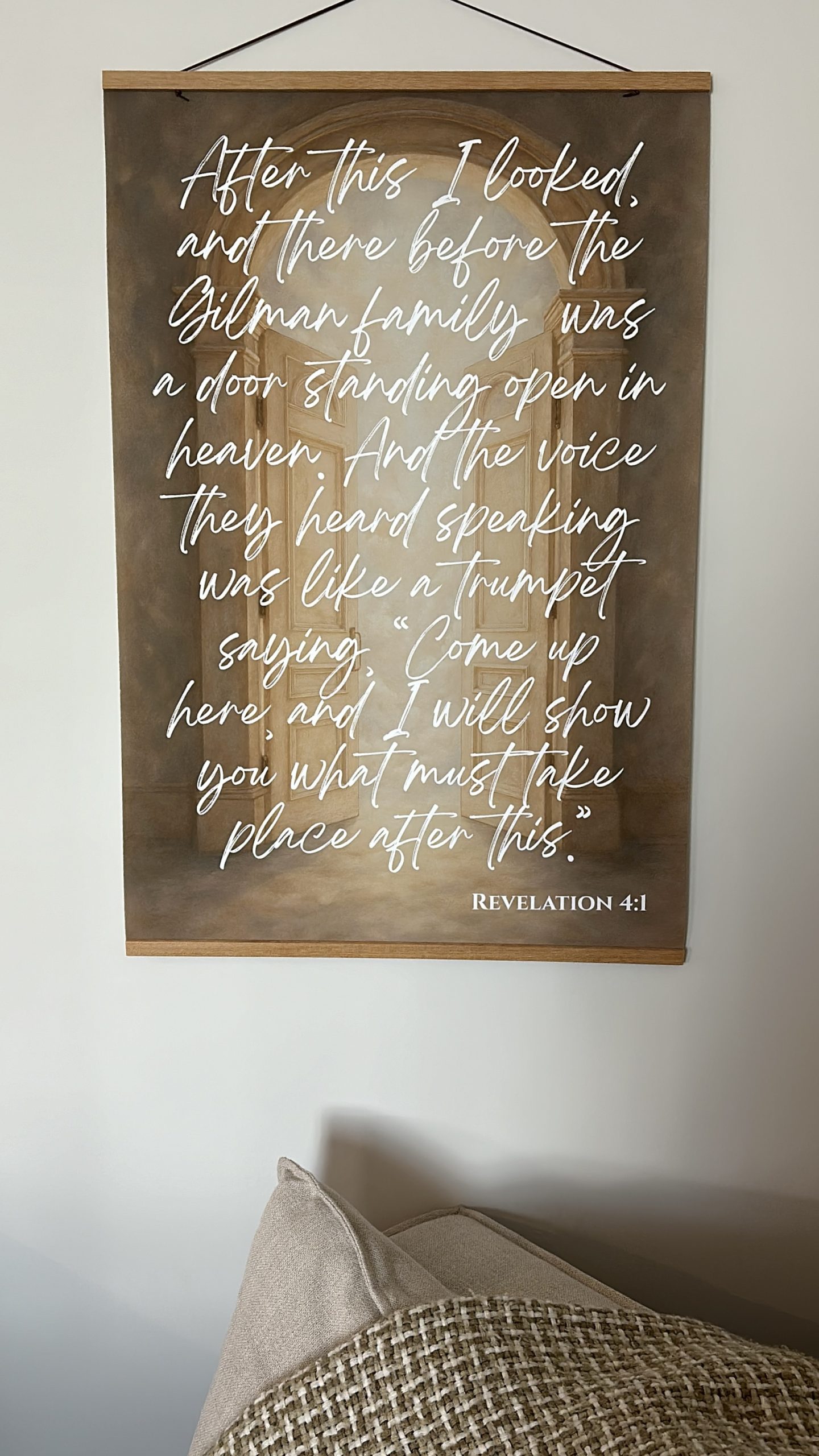 Revelation 4:1 Custome Scripture Poster Large 24x36 - Image 2