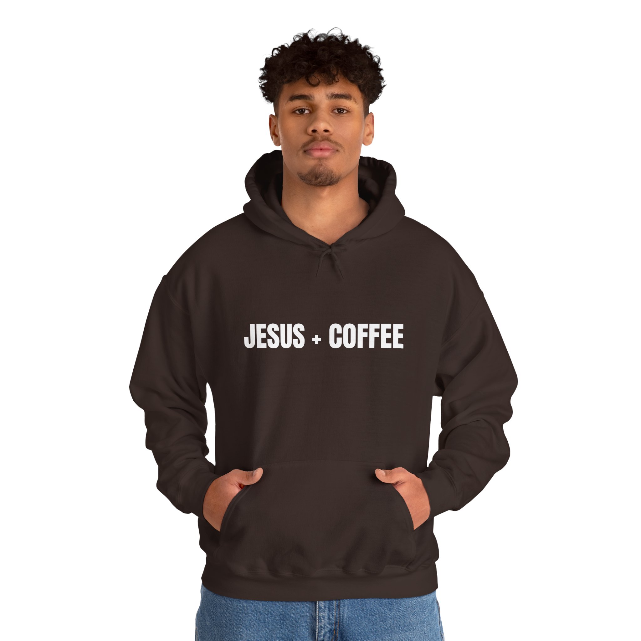 Jesus + Coffee Unisex Heavy Blend™ Hooded Sweatshirt - Image 7