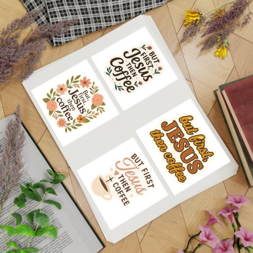 Jesus and Coffee Christian Stickers