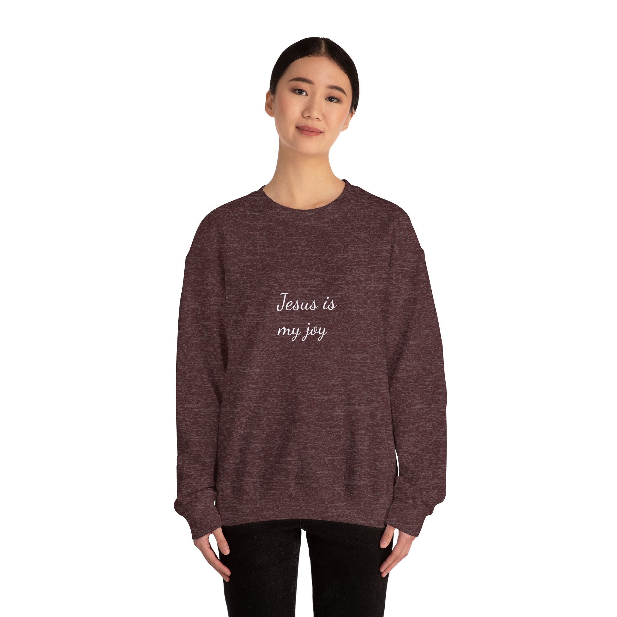 Jesus is My Joy Unisex Heavy Blend™ Crewneck Sweatshirt - Image 8