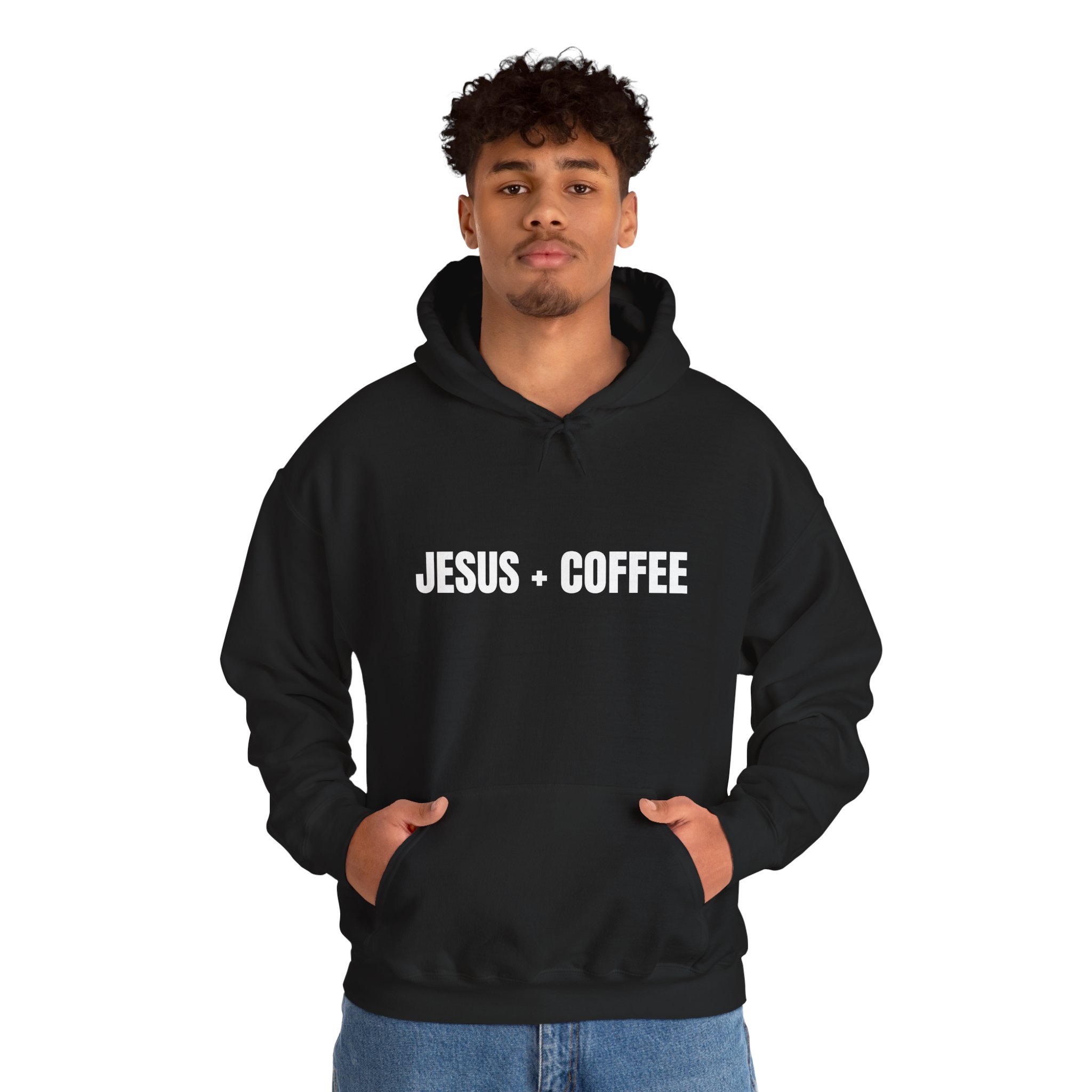 Jesus + Coffee Unisex Heavy Blend™ Hooded Sweatshirt - Image 16