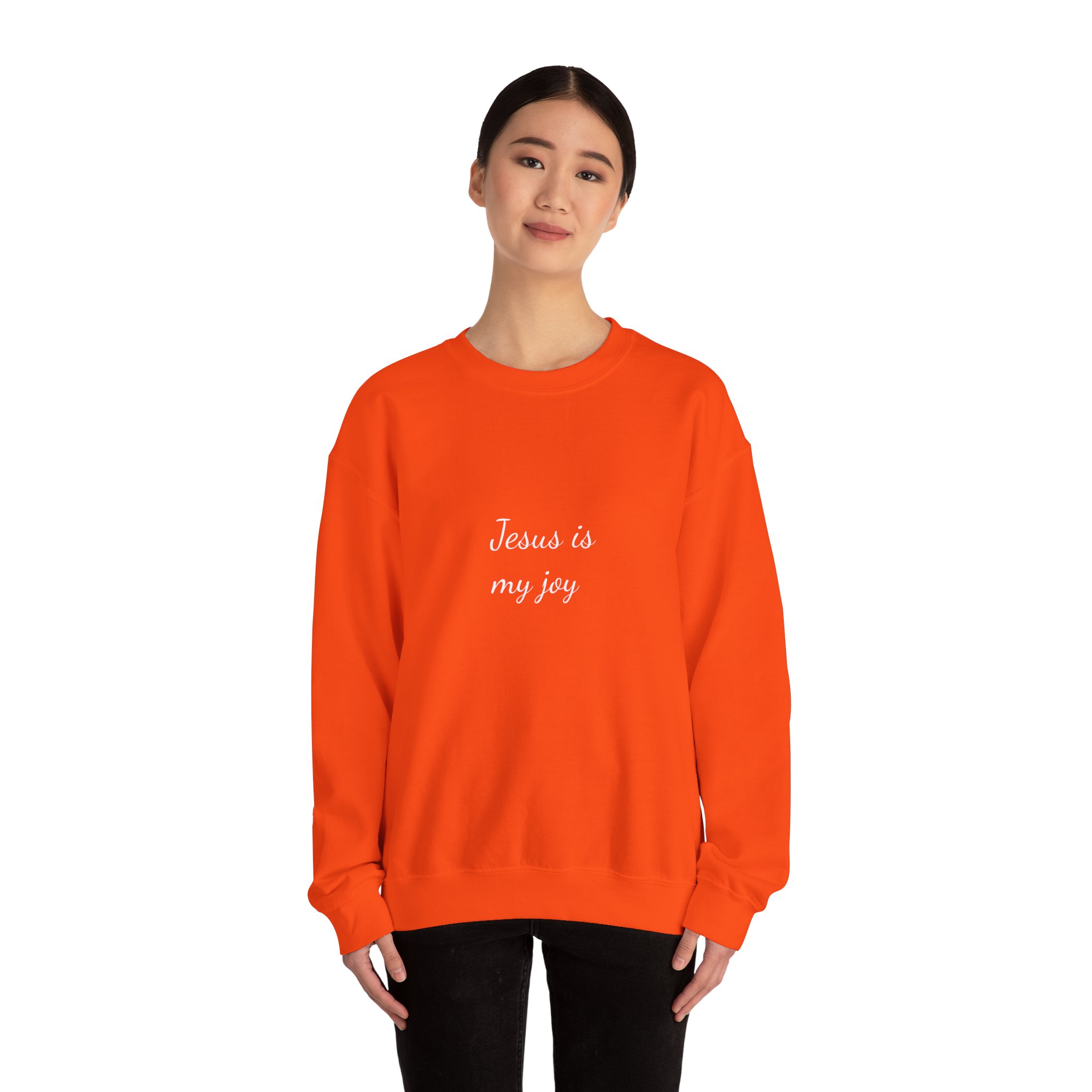 Jesus is My Joy Unisex Heavy Blend™ Crewneck Sweatshirt - Image 4