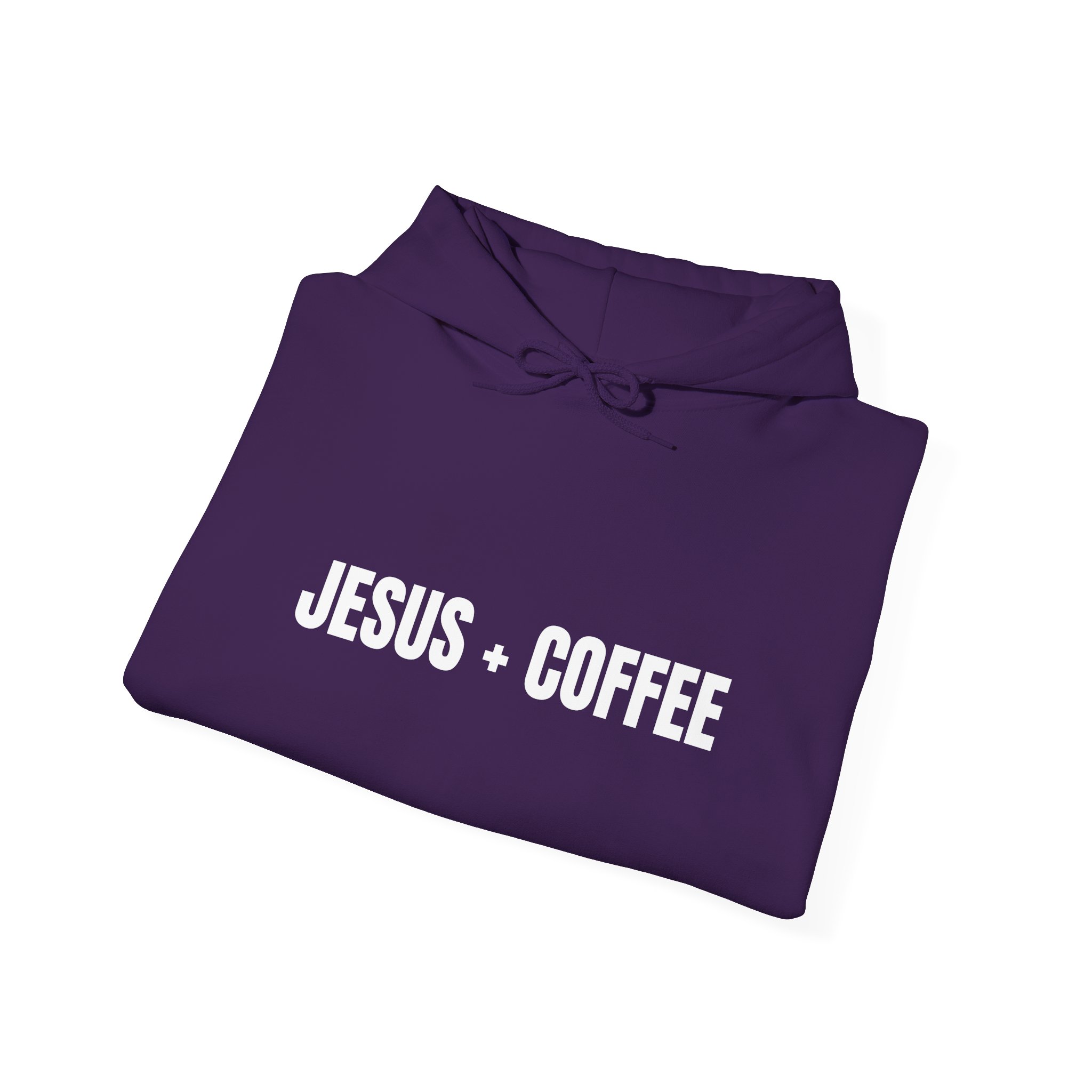 Jesus + Coffee Unisex Heavy Blend™ Hooded Sweatshirt - Image 49