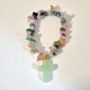 Aventurine cross bracelet