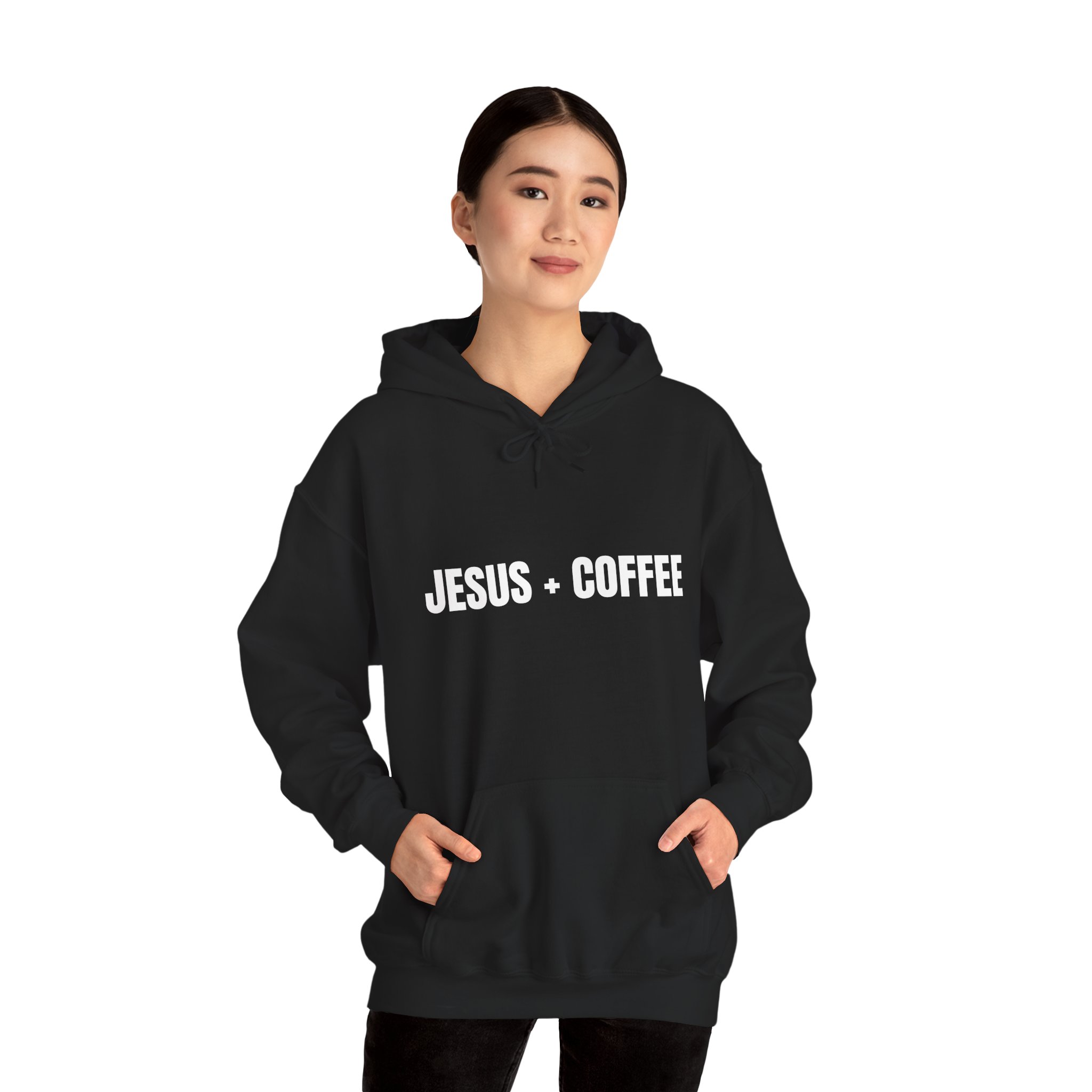 Jesus + Coffee Unisex Heavy Blend™ Hooded Sweatshirt - Image 15