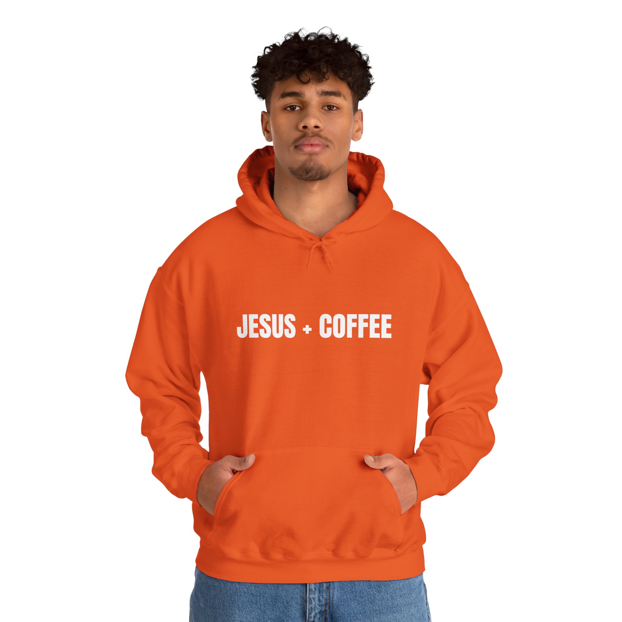 Jesus + Coffee Unisex Heavy Blend™ Hooded Sweatshirt - Image 25
