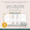 SHS Fall Prayers of Encouragement & Stationary Pages (instant download)